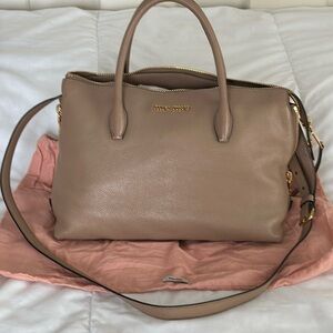 Miu Miu top handle leather bag